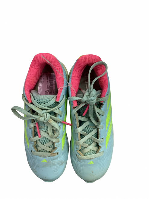 Vist Large View of Product Image Which is Used Adidas ADIZERO BB/SB Cleats Sky Blue Junior 01
