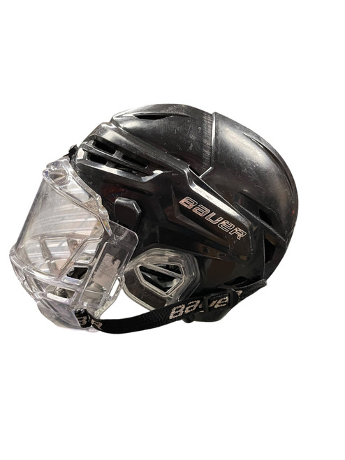 Vist Large View of Product Image Which is Used Bauer REAKT 95 Helmet Cage Combo Black SM