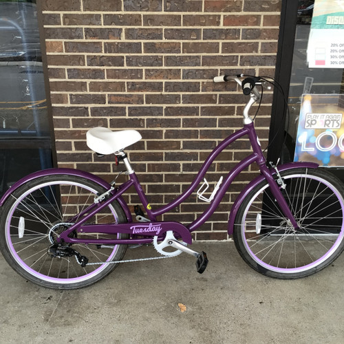 Vist Large View of Product Image Which is Used TUESDAY MARCH 7 LS WM CRUISER Cruiser Bike Womens Purple 17-18" - MD  Frame