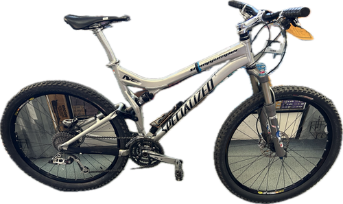 Vist Large View of Product Image Which is Used Specialized STUMP JUMPER  M4 Mountain Bike Mens Grey 43-47cm - 17-18" - MD Frame