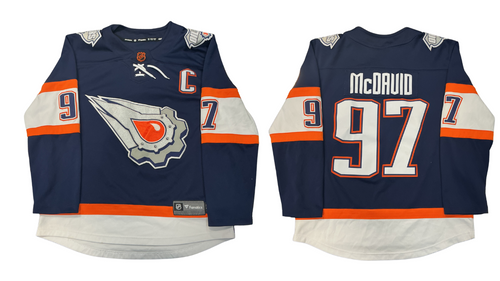 Vist Large View of Product Image Which is Used OILERS CONNOR MCDAVID JERSEY L.S. Spirit M MD