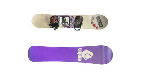 Vist Large View of Product Image Which is Used Liquid SNOWBOARD Girls Board/Binding White 140 cm