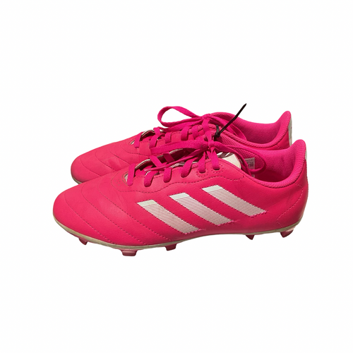 Vist Large View of Product Image Which is Used Adidas Soccer Cleats Pink Junior 05.5