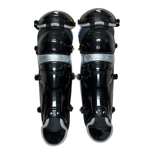 Vist Large View of Product Image Which is Used Easton JEN SCHRO Catchers Leg Guards Black Junior