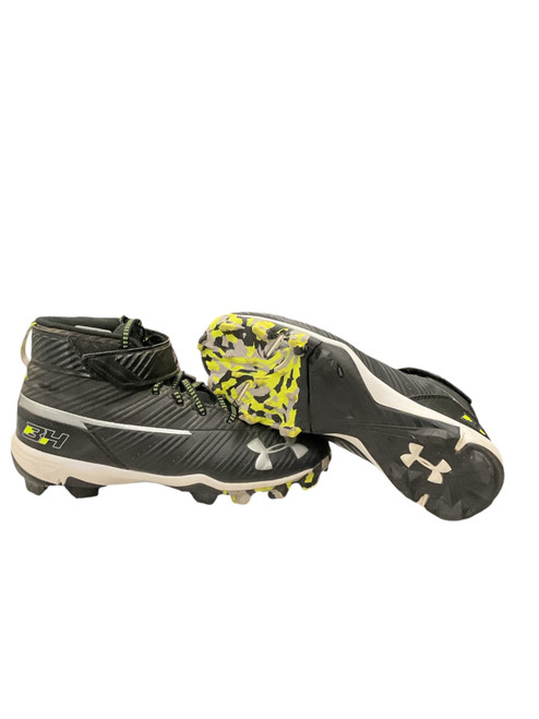 Vist Large View of Product Image Which is Used Under Armour BH BB/SB Cleats Black Senior 6.5