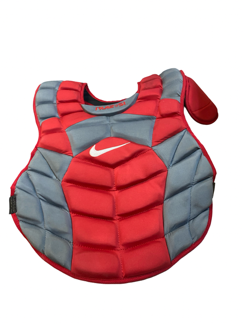 Vist Large View of Product Image Which is Used Nike DIAMOND ELITE RUIZ Catchers Chest Protector Red Adult