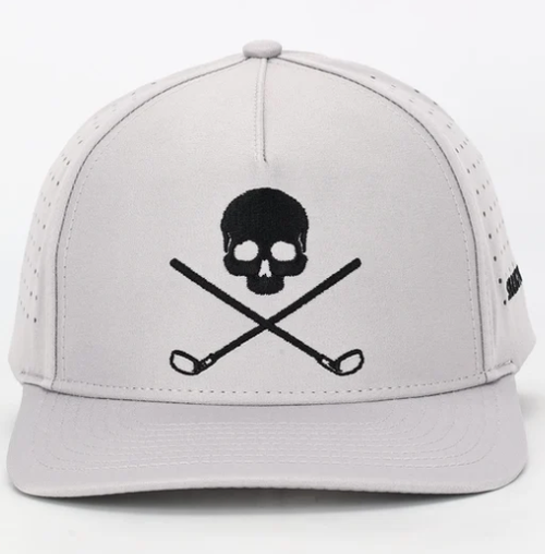 Vist Large View of Product Image Which is New Skull and Xbones Gray Hat