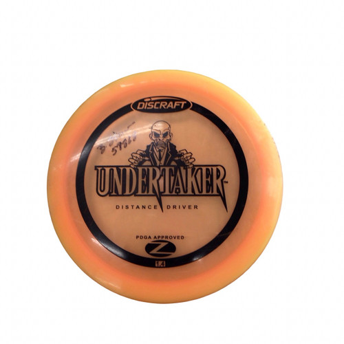 Vist Large View of Product Image Which is Used Discraft Z UNDERTAKER Disc Golf Driver Orange