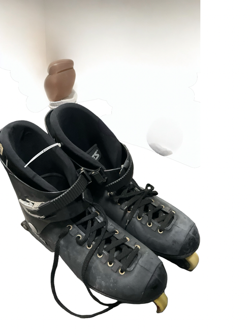 Vist Large View of Product Image Which is Used Roces ROLLER BLADES Senior Rec Fitness Skates Black Senior 10