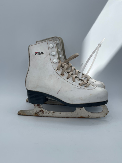 Vist Large View of Product Image Which is Used Fila FIGURE SKATE Girls Figure Skate White Junior 02