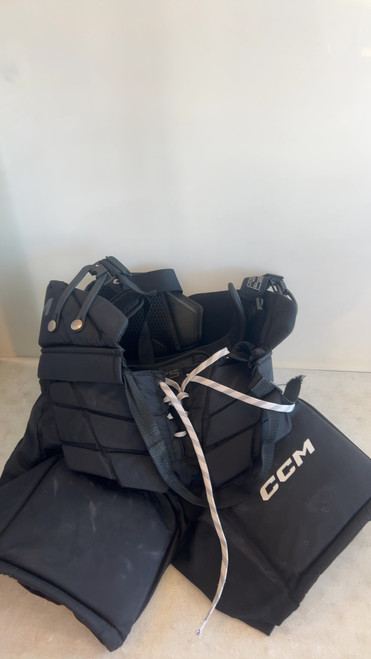 Vist Large View of Product Image Which is Used CCM F5 Junior Goalie Pant Black MD