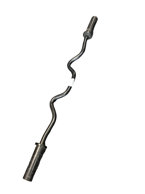 Vist Large View of Product Image Which is Used Exercise Olympic Curl Bar 48"