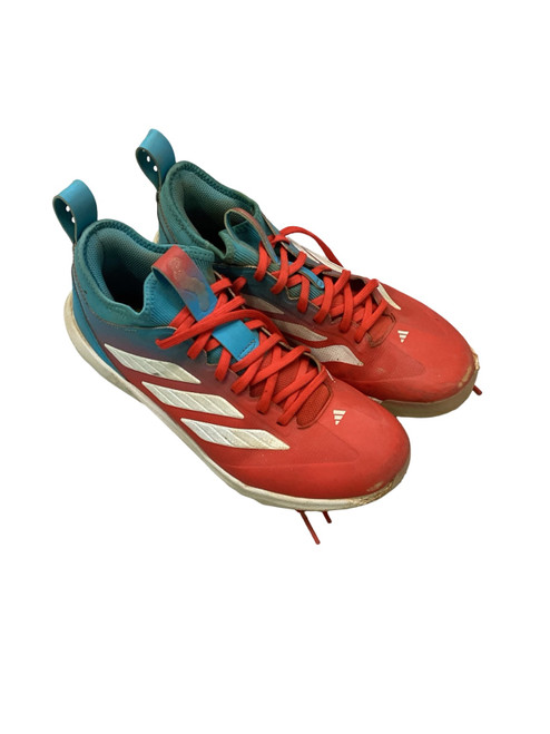 Vist Large View of Product Image Which is Used Adidas ADIZER0 IMPACT BB/SB Cleats Red Senior 7.5