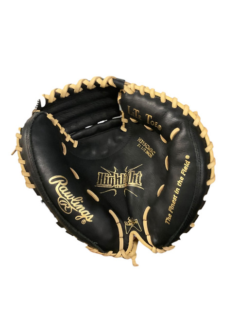 Vist Large View of Product Image Which is Used Rawlings HIGHLIGHT BB/SB Catchers RH Throw Black 31 1/2"