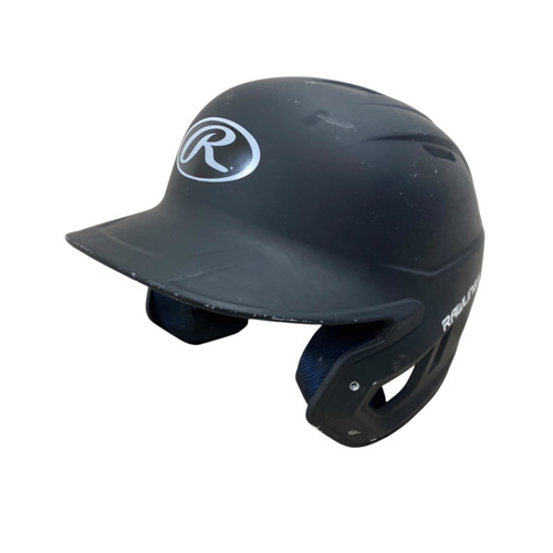 Vist Large View of Product Image Which is Used Rawlings MACH-JR-REVA Batting Helmet No Mask Black MD
