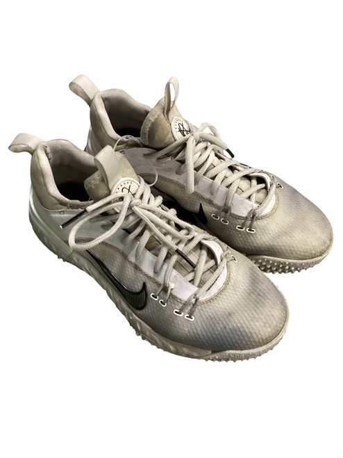 Vist Large View of Product Image Which is Used Nike LAX Cleats Mens White Senior 8.5