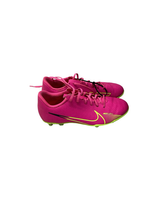 Vist Large View of Product Image Which is Used Nike MERCURIAL VAPOR 15 CLUB FG MG LUMINOUS Soccer Cleats Pink Youth 06.0