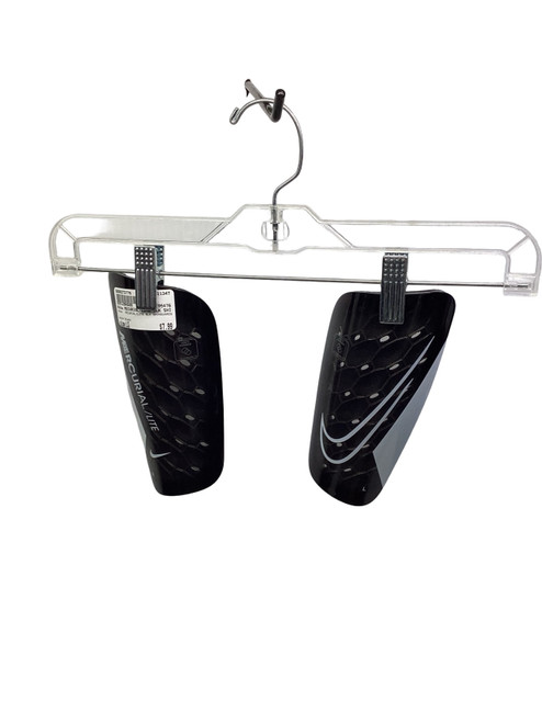 Vist Large View of Product Image Which is Used Nike MECURIAL/LITE BLK SHINGUARDS Soccer Shin Guards Adult Black LG