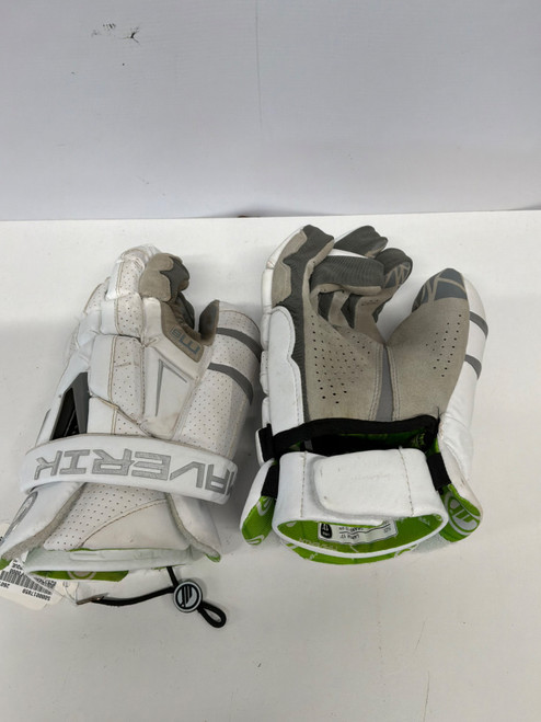 Vist Large View of Product Image Which is Used Maverik M6 TORQUE LOC2 LAX Goalie Gloves M White 13"