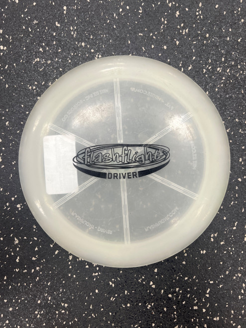 Vist Large View of Product Image Which is Used FLASHLIGHT DRIVER Disc Golf Driver White