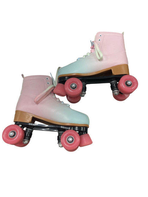 Vist Large View of Product Image Which is Used XUDREZ Junior Roller Quad Skates Pink Adjustable