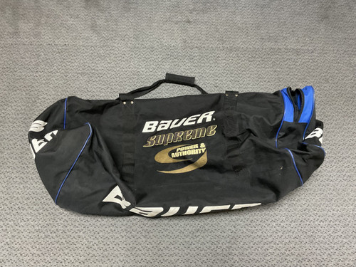 Vist Large View of Product Image Which is Used Bauer SUPREME CLASSIC Sr Hockey Carry Black And Royal Blue