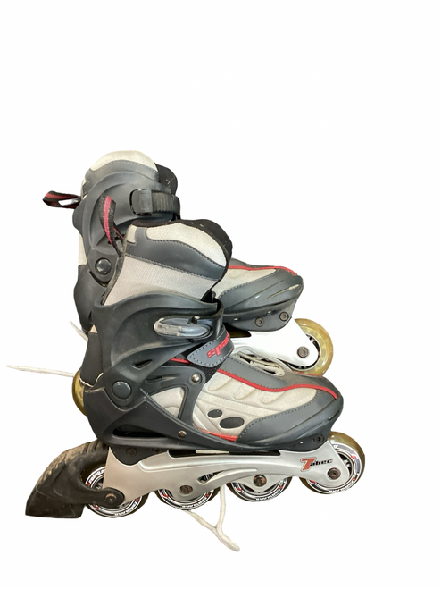 Vist Large View of Product Image Which is Used SPARK 7 ABEC Senior Roller Quad Skates Grey Senior 5