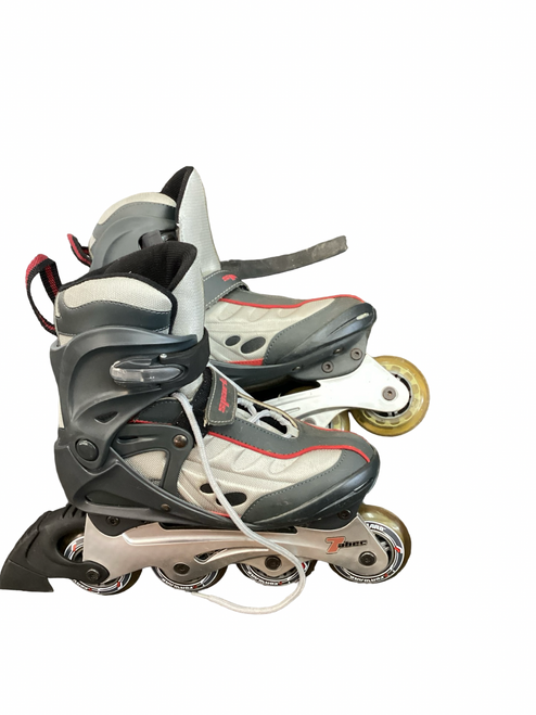 Vist Large View of Product Image Which is Used SPARK 7 ABEC Senior Roller Quad Skates Grey Senior 5