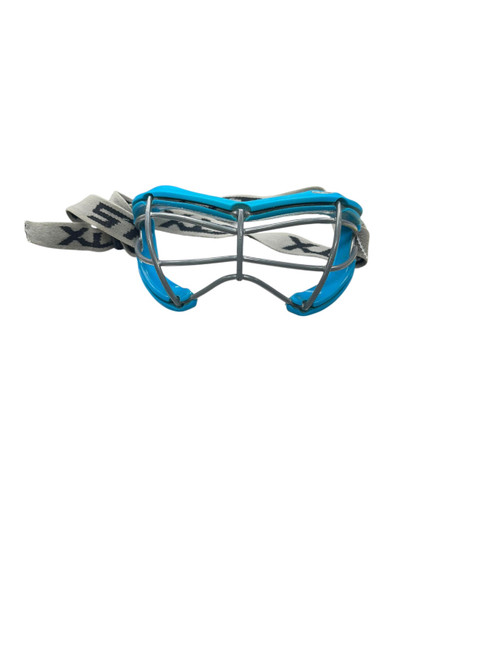 Vist Large View of Product Image Which is Used STX 2SEE Lacrosse Facial Protect Carolina Blue Youth