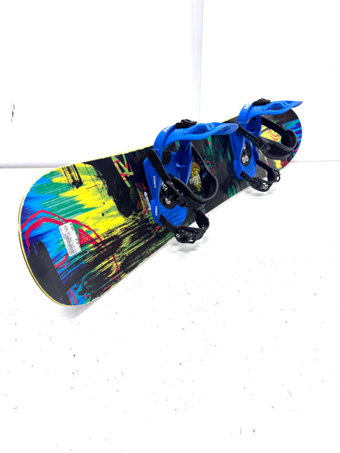Vist Large View of Product Image Which is Used Rossignol 120CM SCAN UNION BINDINGS Boys Board/Binding Black 120 cm