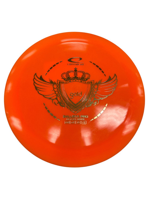 Vist Large View of Product Image Which is Used Latitude 64 GOLD BALLISTA Disc Golf Driver Orange