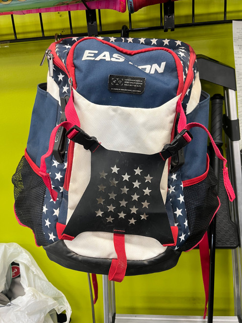 Vist Large View of Product Image Which is Used Easton WALK OFF NX ELITE BB/SB Player Backpack White/Red/Navy