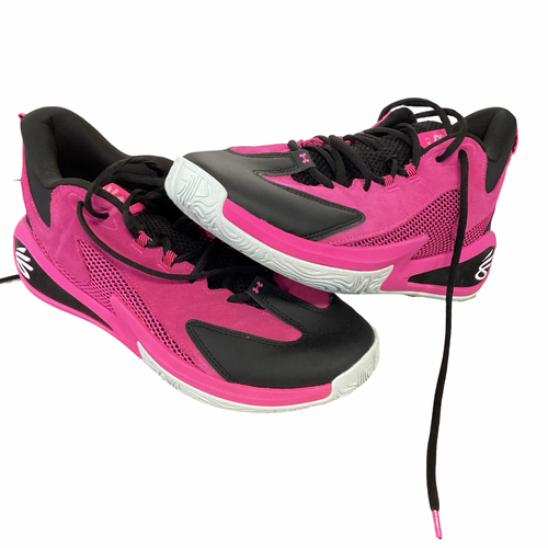 Vist Large View of Product Image Which is Used Under Armour SC Basketball Shoes M Pink Senior 13