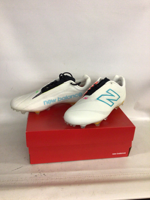 Vist Large View of Product Image Which is Used New Balance BurnX4 LAX Cleats Mens White Senior 12