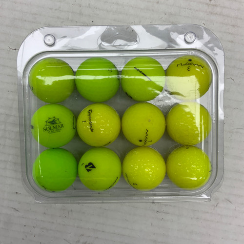 Vist Large View of Product Image Which is Used ASSORTED YELLOW 12 Pack - Golf Balls