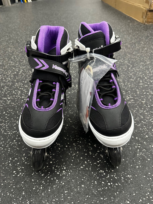 Vist Large View of Product Image Which is Used MAMMY GOL Junior Rec Fitness Skates Purple Adjustable