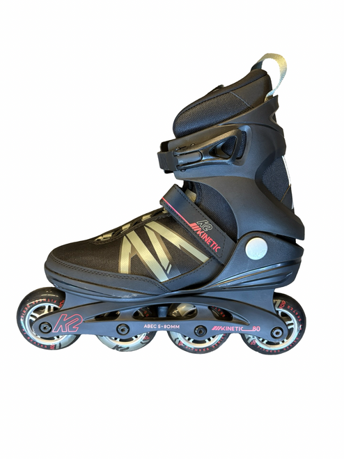 Vist Large View of Product Image Which is Used K2 KINETIC 80 Senior Rec Fitness Skates Black Senior 8