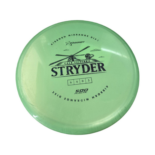 Vist Large View of Product Image Which is Used Prodigy STRYDER 500 PLASTIC MID Disc Golf Mid Range Kelly green