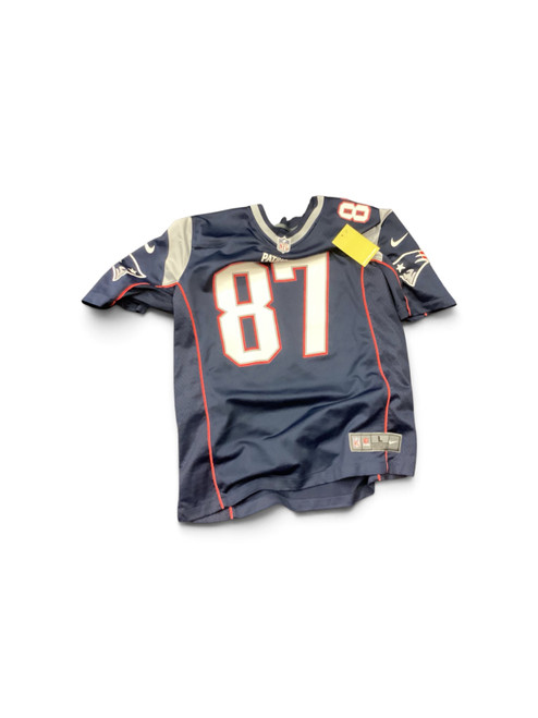 Vist Large View of Product Image Which is Used Nike ROB GRONKOWSKI JERSEY FB Top Adult Yellow LG