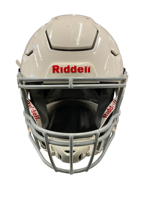 Vist Large View of Product Image Which is Used Riddell RIDDELL SPEEDFLEX YTH XL WHITE HELMET FB Helmet White XL