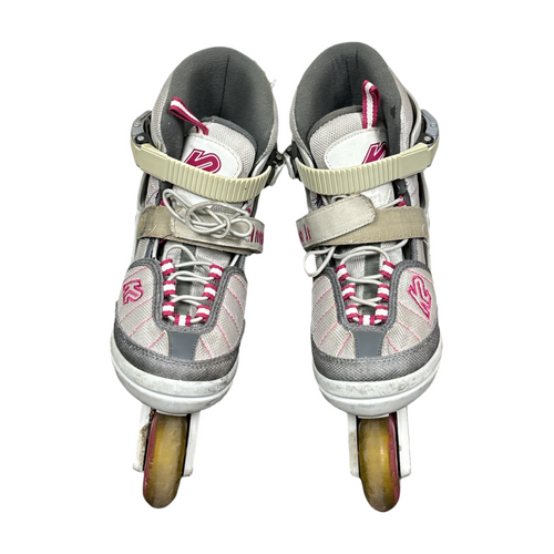 Vist Large View of Product Image Which is Used K2 ANNA Junior Roller Blades White Adjustable 1-5
