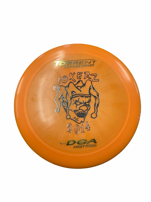 Vist Large View of Product Image Which is Used DGA TORRENT JOKERZ Disc Golf Driver Orange