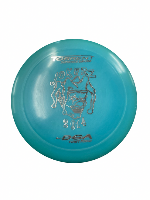 Vist Large View of Product Image Which is Used DGA TORRENT JOKERZ Disc Golf Driver Carolina Blue
