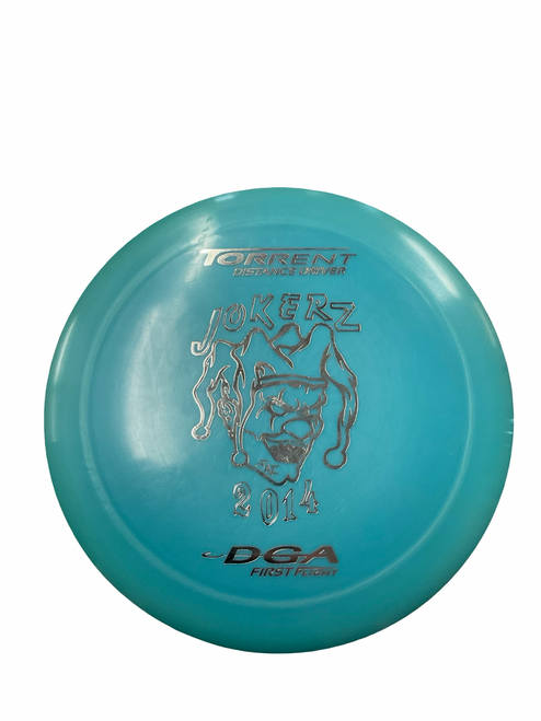 Vist Large View of Product Image Which is Used DGA TORRENT JOKERZ Disc Golf Driver Carolina Blue