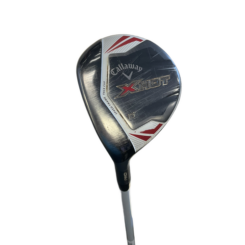 Vist Large View of Product Image Which is Used Callaway XHOT 15 DEGREE Mens Fairway Wood LH 3 Wood
