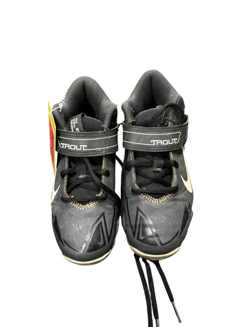Vist Large View of Product Image Which is Used Nike TROUT BB/SB Cleats Black And White Junior 01