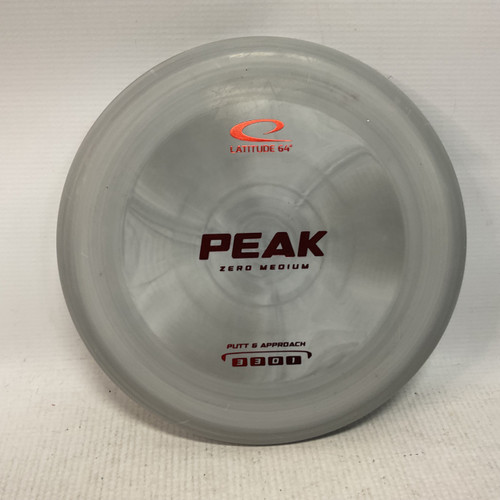 Vist Large View of Product Image Which is Used Latitude 64 PEAK ZERO MEDIUM Disc Golf Mid Range Grey