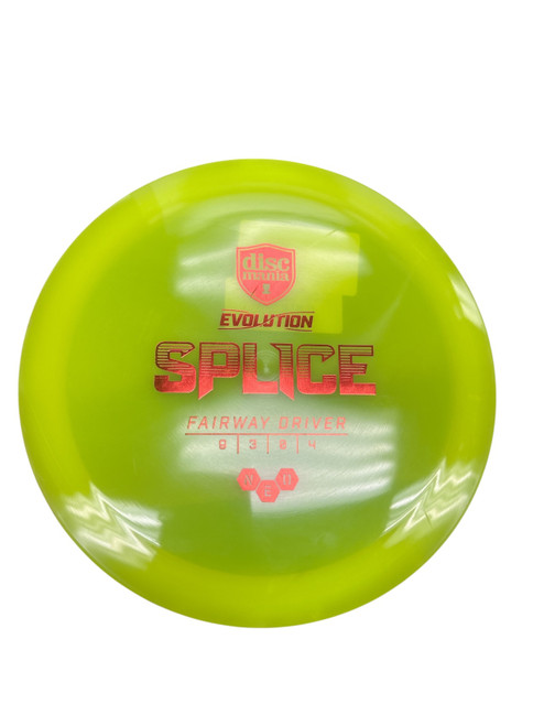 Vist Large View of Product Image Which is Used Discmania SPLICE Disc Golf Driver Yellow