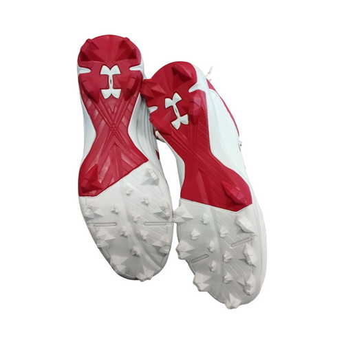 Vist Large View of Product Image Which is Used Under Armour LEAD OFF BB/SB Cleats Red Senior 7