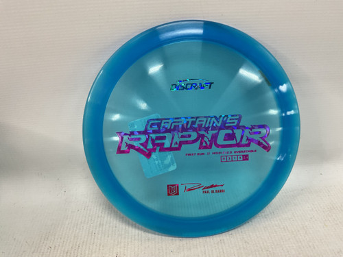 Vist Large View of Product Image Which is Used Discraft PAUL ULIBARRI CAPTAINS RAPTOR Disc Golf Driver Royal Blue